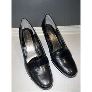 Kelly & Katie Lantau Pump Heels Shoes Women's Size 9 M Black Leather Comfort